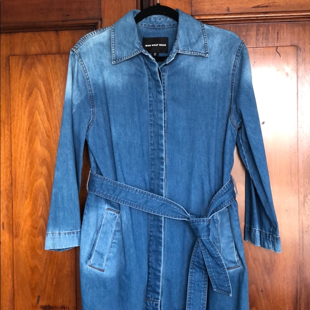 Who What Wear Denim Trench